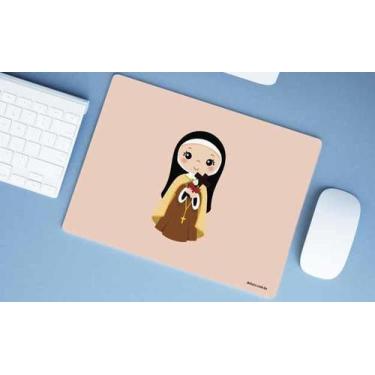 Imagem de Mouse Pad Emborrachado Personalizado Grande Santa Teresinha - Deluzz
