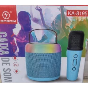 Imagem de caixa de som com microfone infantil ka -8195 - kapbom -ka-8195