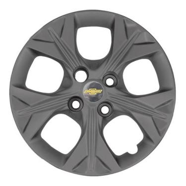 Imagem de Calota Esportiva 378CB Cubo Baixo 14 Grafite Onix Prisma C - Garagem O