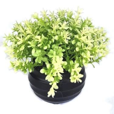 Imagem de decoração plantas artificiais decorativas vaso vasinho falsa flor - Lu