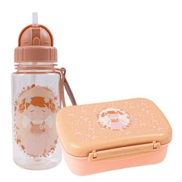 Imagem de Kit Lanche e Garrafa Infantil Angela Fada Malu Metoo By Büp Baby