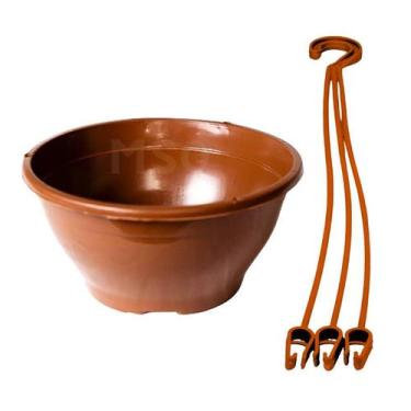 Imagem de 25 Vaso plastico Cuia 21 flores e plantas volume 2 Litros  Coloridas c