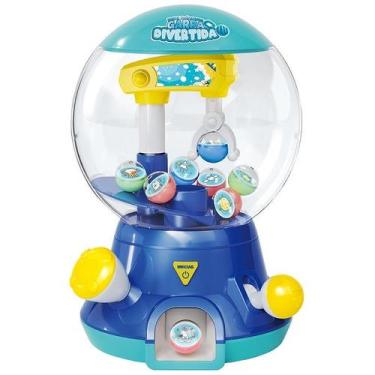 Imagem de Mini Maquina Garra Divertida BALL Pega Bolinhas DM TOYS Azul