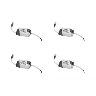 Imagem de Kit C/4 - Driver Reator Fonte P/Painel Led Blumenau 18W, Bivolt