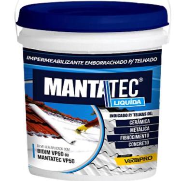 Imagem de Manta Líquida Emborrachada 4Kg Laje Telha Impermeável Cinza - Mantatec