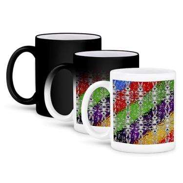 Imagem de 3dRose mug_42929_3 Caneca mágica que se transforma com estampa de coelho desenho animado, 325 ml, multicolorida