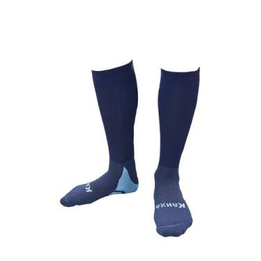 Imagem de Meião de Futebol Kanxa Poliesportivo 3/4, Azul