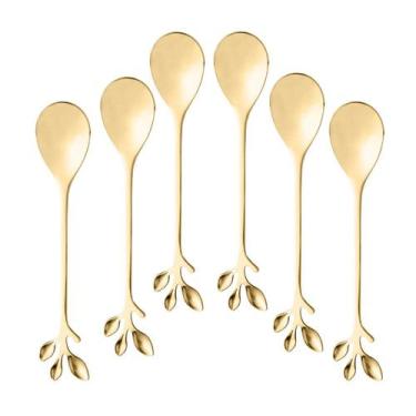Imagem de Jogo Colher De Chá Café Sobremesa Inox Kit 6 Peças 12 Cm - WOLFF