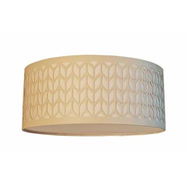Imagem de Luminária Plafon Cúpula Recorte Bege 50X15 3E27 Bivolt - Tom Luz, Bivo