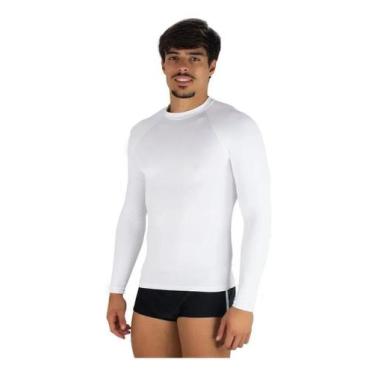 Imagem de Camisa Adulto Masculina Uv 50 - Branco M - Euro Bali, Branco, M