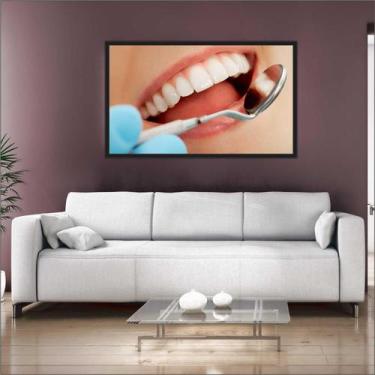Imagem de Quadro Decorativo Consultórios Odontologia Dentista Dentes Sorriso Est