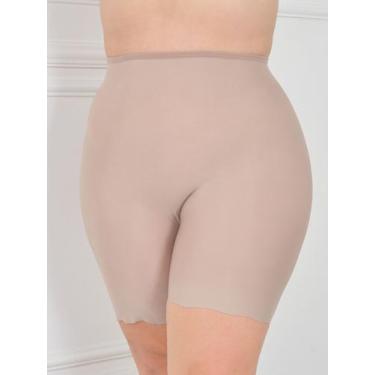 Imagem de Shorts Segunda Pele Sem Costura Demillus Plus Size, Bege, 48