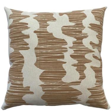 Imagem de Almofada Wyona Soft Marrom 40x40cm - Serigrafada Frente e Verso - FAST