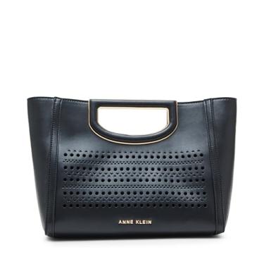 Imagem de Anne Klein Bolsa perfurada com alça recortada, Preto, Medium