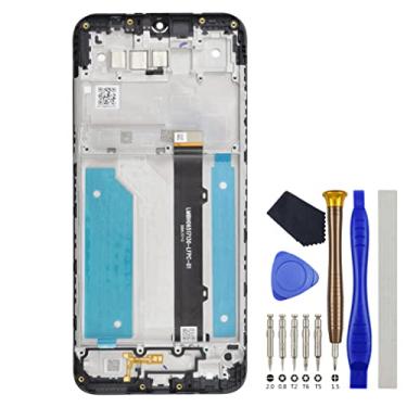 Imagem de Tela sensível ao toque digitalizador LCD preta para substituição da moldura para LG K41S LM-K410EMW LM-K410 6,5 polegadas com kit de ferramentas