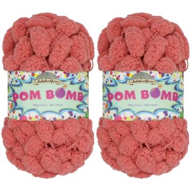 Imagem de JubileeYarn Pom Bomb Yarn - 100 g/novelo de poliéster super volumoso - Cabloom - 2 novelos