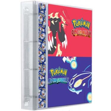 Imagem de Pasta Fichário Álbum Cristal Cartas Cards Pokémon Com 30 Folhas 9 Bols