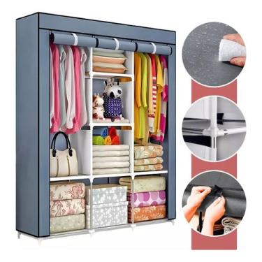Imagem de Guarda Roupa Dobrável Kontuz Home Organizador Portátil Armário Grande 