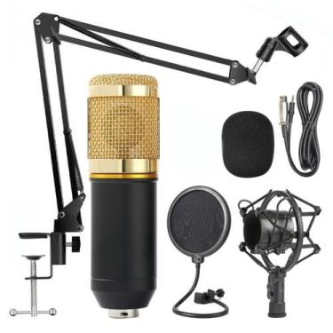 Imagem de Microfone Condensador Com Fio Unidirecional Com Suporte Pop Filter Ada