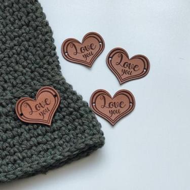 Imagem de Love You - Formato Coração 30 Etiquetas Personalizadas - Etiquetas Mim