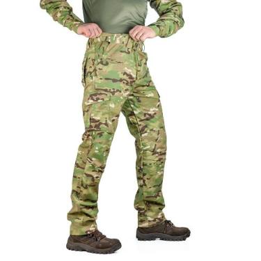 Imagem de Calça Cargo Tática Defender - Safo - Camuflada, Multicam, 58