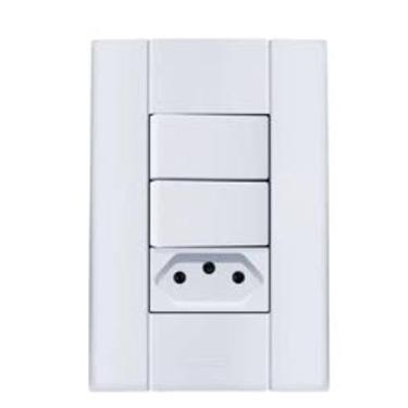 Imagem de 2interruptor +1tomada linha mares 10a - romazi