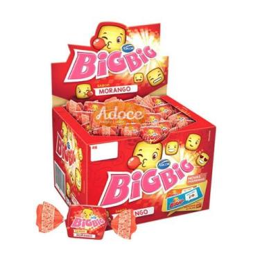 Imagem de Chicle big big 350g/100un arcor, MORANGO