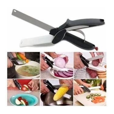 Imagem de Tesoura Corte Cozinha Fatiadora De Alimentos Legumes Carnes - Fwb