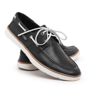 Imagem de Sapato Mocassim Dockside Masculino Couro - POLO URBAN, Preto, 40