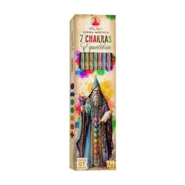 Imagem de Incenso Linha Mistica 0% Carvão 7 Chakras C/7 Varetas - Lua Mística - 