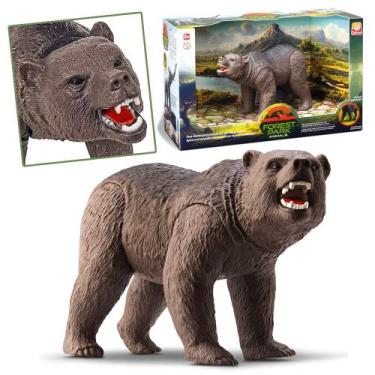 Imagem de Urso Brinquedo Animal Realista Articulado Em Vinil 21cm - Silmar