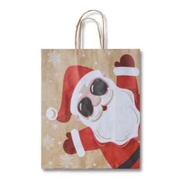 Imagem de Sacola noel oculos 2022 (17,5x8,5x21,5cm) c/ 10x10 un. - TAMAROZZI