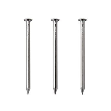 Imagem de 240 peças de pregos de ferragens, pregos de pendurar banhados a níquel, pregos de parede para pendurar imagem, pregos de madeira, pregos longos, pregos de arame (3,8 cm)