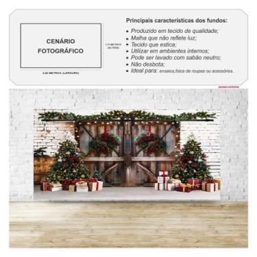 Imagem de Fundo Fotográfico Cenário de Natal Mod.2 - 1,75x2,60m - Fantasia Bras,