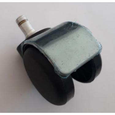 Imagem de Rodizio para cadeira de escritório cromado roda de nylon s90 a mf até 