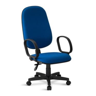 Imagem de Cadeira Presidente Turim Giratória Back 2585 C/br 0097 Azul - Arazzi