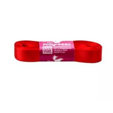 Imagem de Fita de Cetim Progresso 15mm nº3 - 10m Cor 1354 Vermelho Tomate - 01 u