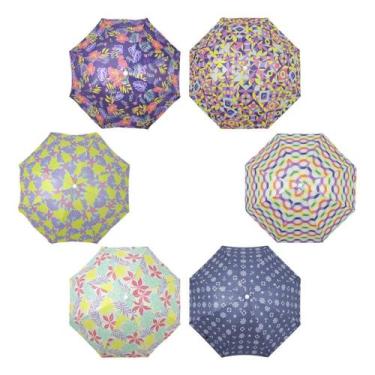 Imagem de Guarda-Sol Classic 1,40m em Poliéster Estampas Sortidas Bel - Bel Fix 