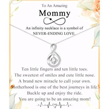 Imagem de Colar infinito presentes para mãe, avó, esposa, tia, nova mãe, sogra, cunhada, namorados, mãe, madrasta, Natal, aniversário, dia das mães, dia dos namorados, presente de formatura para mulheres,