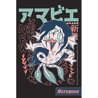 Imagem de Chibi Amabie Ruled Notebook: Japan Ghost Manga / Anime Style Notizbuch Aesthetic Ruled Journal 6x9