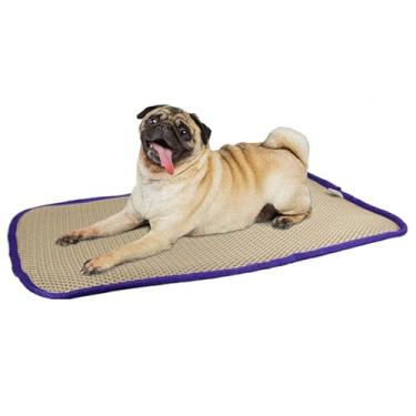 Imagem de Esteira refrigerando do animal de estimação, almofada da caixa do colchão do cão malha 3d gatos do cão esteira lavável temperatura constante e frescor para exterior ou casa(Large)