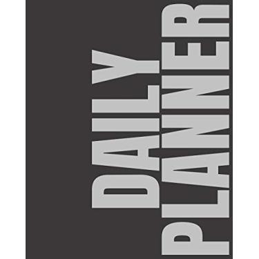 Imagem de Daily Planner: To Do List Notebook, Planner and Schedule Diary, Daily Task Checklist Organizer Journal - Any Month, 2019, 2020.. Dark Gray Minimalist)