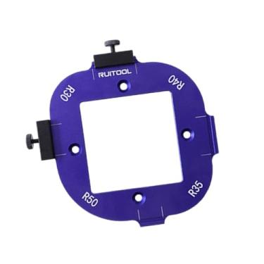 Imagem de Fenteer Modelo de posicionamento de ângulo, liga de alumínio, gabarito de raio de canto, modelo de roteador para máquina de corte, Style B