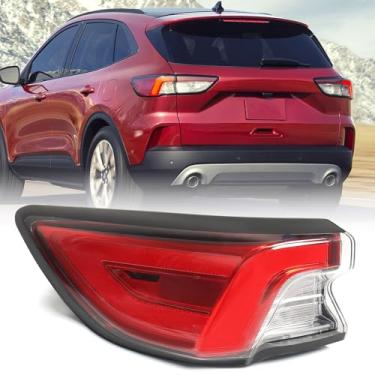 Imagem de FIONE Luz Traseira de LED Compatível com Ford Escape 2020-2023, Vermelha, Esquerda, LJ6B13405
