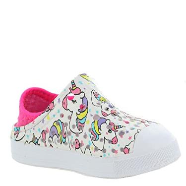 Imagem de Skechers Sapato aquático feminino Foamies Guzman Steps-Aqua Surge, Branco - multi, 9 Little Kid