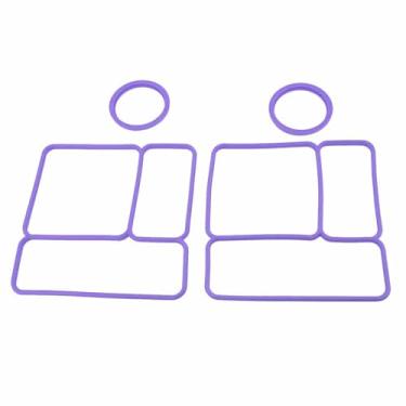 Imagem de Junta de Vedação da Tampa para OmieBox, Kit de Substituição de Junta de Lancheira à Prova de Vazamentos, Junta de Substituição de Silicone para Junta de Armazenamento de (Roxo)