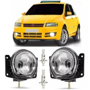 Imagem de Par Farol De Milha Stilo 2003 2004 2005 2006 2007 2008 2009 2010 2011 + Lâmpada