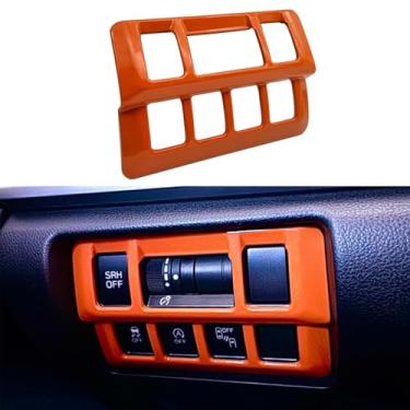 Imagem de TLIFORT Para Subaru Console Switch Tampa do Painel Acabamento para Subaru Crosstrek Impreza Premium Sport Limited 2018 2019 2020 2021 2022, Laranja