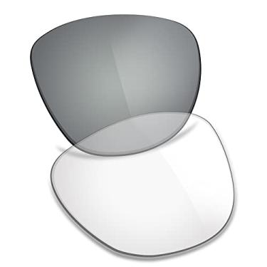 Imagem de TRUSHELL Lentes de reposição polarizadas para óculos de sol Oakley Frogskins Mix OO9428, Eclipse fotocromático - não polarizado, Frogskins Mix