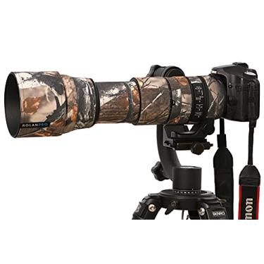 Imagem de ROLANPRO Capa de chuva camuflada com lente colorida nº 1 para Sigma 150-600 mm F5-6.3 DG OS HSM Manga de proteção de lente de câmera contemporânea (não à prova d'água)